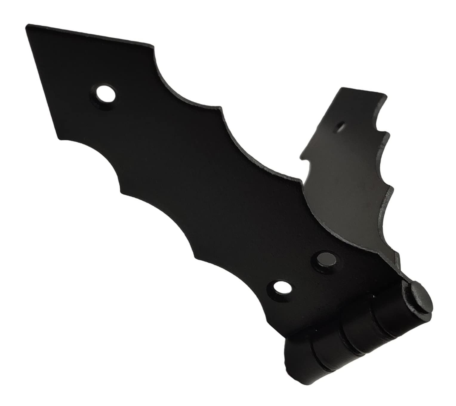 Strap Hinge Decorative Heavy Duty Black Powder Coated Ornamental Size - 4" x 1.38" / 100 x 35mm Pack of 2pcs