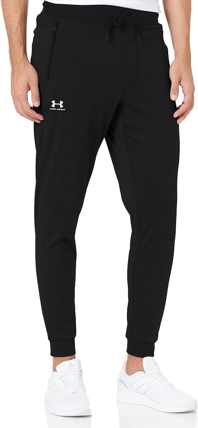 Under Armour komfortable Sporthose für Männer mit integrierter Handytasche Schwarz XL, atmungsaktive Sweatshorts für Männer mit Loser Passform Schwarz XL