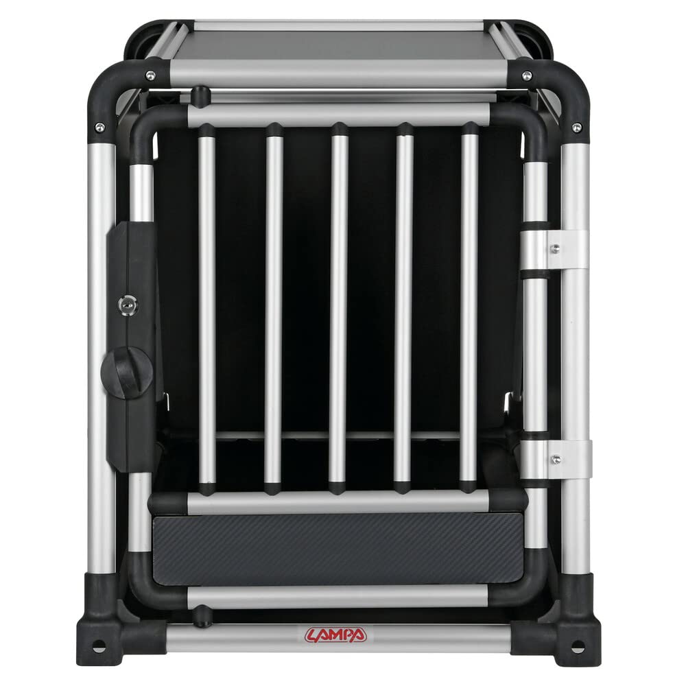 Lampa 60506 Premium, trasportino in Lega di Alluminio, specifico per Il Trasporto di Animali in Auto - Type 6-55 x 77 x H 60 cm