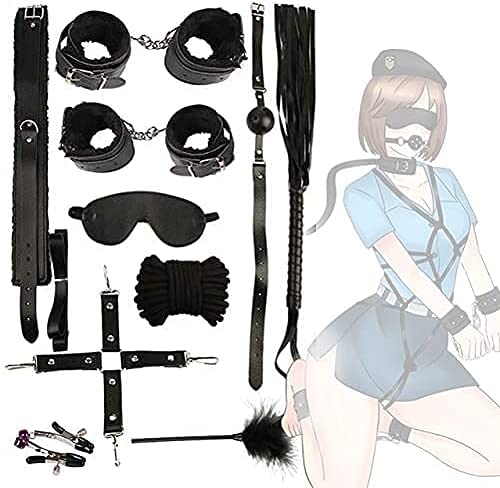 Bed Bed Bondage Restraints Set Kit for Couples Women Sex Bondage for Couples with 2 Bed Straps 4 Wrists Ankle Cuffs, Bedroom Game Play Bed Bondage Bed Restraints Bed Straps Underwear Yoga Sunglasses huu