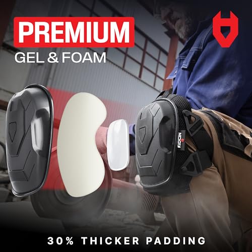 image for NoCry Professional Construction Knee Pads for Men and Women — Heavy 