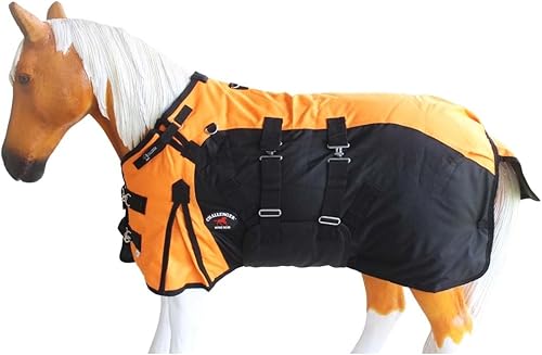 Miniatura 6 de 1200D Miniatura Weanling Donkey Pony Horse Foal Winter Turnout Impermeable Transpirable Manta Rosa 51975