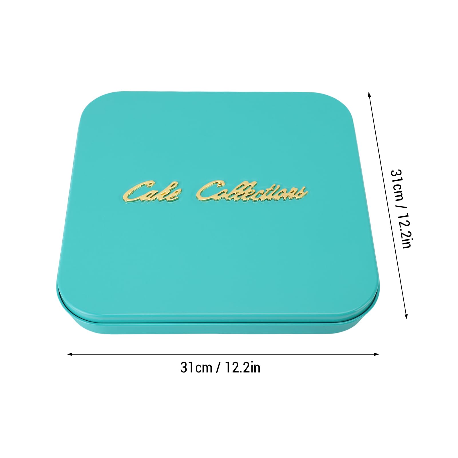 Jeffergarden Tortiera in Acciaio Inossidabile con Divisore e Coperchio, Stampo per Torte da Forno 31 X 31 Cm, Teglia per Mousse di Grande Capacità per Torte a Strati, Dessert Al Cioccolato e