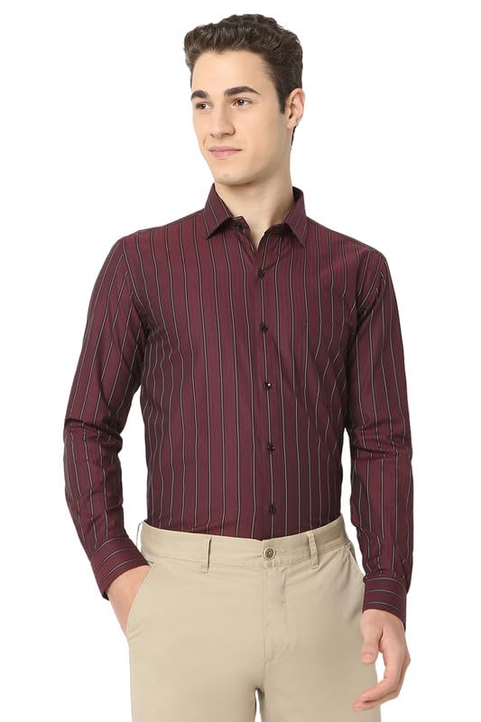 Image of Men's Striped Cotton Formal Shirt