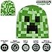 Minecraft Boys Winter Set, 6–14 Yrs, 3Pc Beanie Scarf Gloves, 2Pc Knit Cap Mitts, 1 Pc Bucket Hat|Beanie Gifts for Boys (6-14 Years, Green Hat)