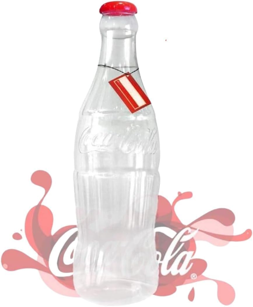 Esme & Co. Coca Cola 1Feet Small Money Bottles For Coins And Notes, Stylish 1Feet Money Bottle Tin Plastic Piggy Bank Moneyboxes Inspired Box Pot (Coca Cola 1Feet)