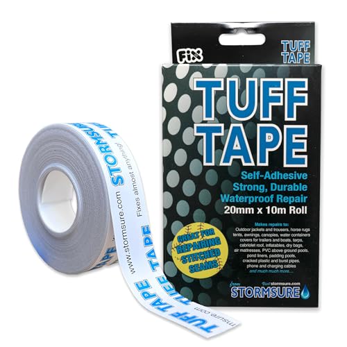 TUFF Tape Repair Tape 10m x 75mm Repair Strip- Waterproof Repair for Watersports Gear, Self-Adhesive, Durable - Keep Your Gear Afloat and Functional