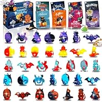 88 PCS Halloween Pop Keychain Fidget Toys Set, Party Favorsfor Kids, Classroom Prizes Box, Bulk Halloween Toys Trick or Treat Goodie Bag Stuffers, Halloween Gifts Treasure Chest Treats Fillers