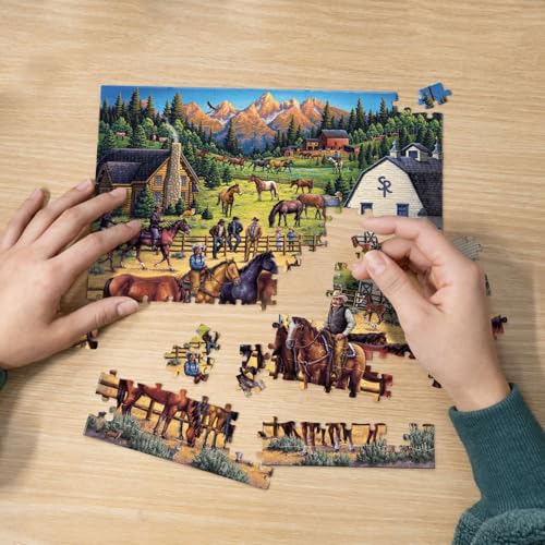 D·O·W·D·L·E Sunrise Ranch Rompecabezas Personal, 210 Piezas | Arte Exclusivo de Bruce Martin, Piezas de Ajuste Preciso para Adultos miniatura 6