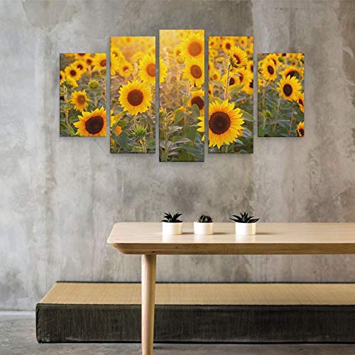 Quadro Decorativo Girassol em Mdf