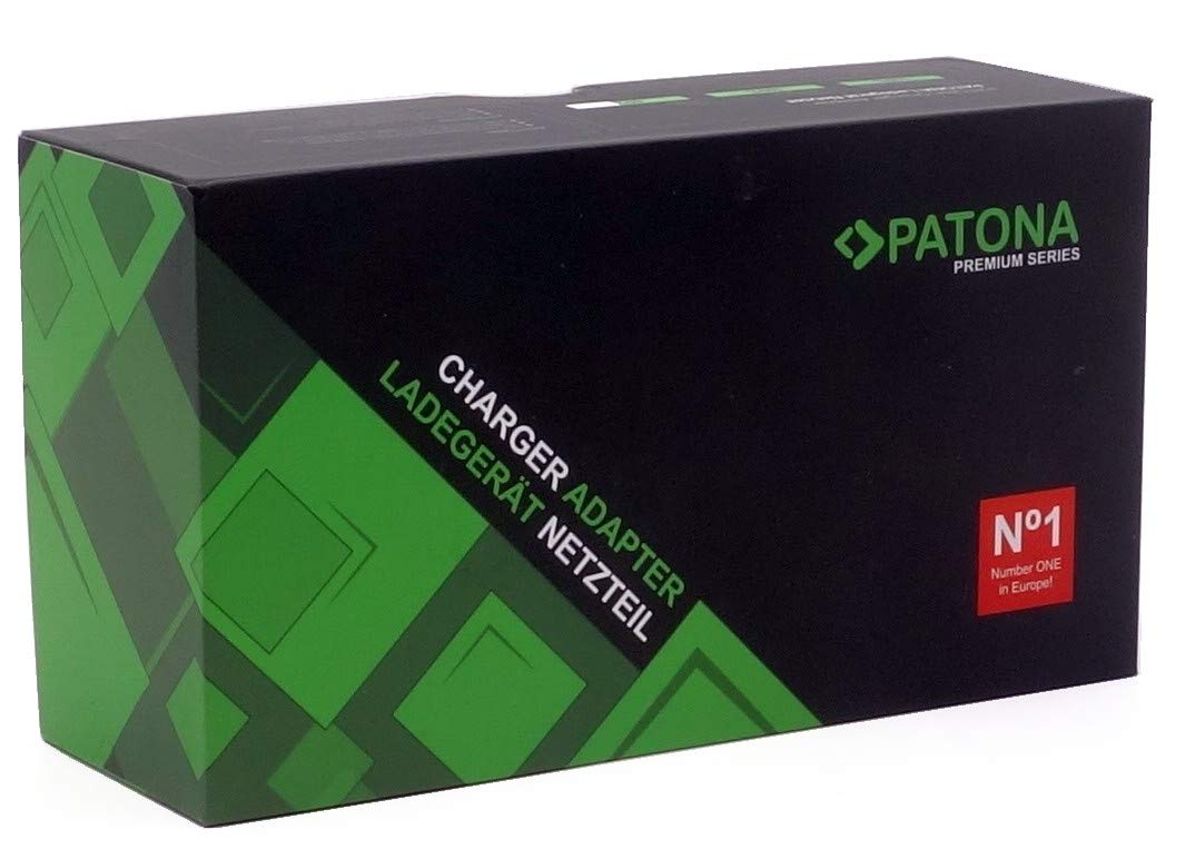 Patona V-Mount Premium Ladegerät für V-Mount Akkus, Akkuladegerät 200-240 V /50-60 Hz mit LED Anzeige und Überhitzungsschutz, laden per D-Tap-Anschluss, Zubehör für Fotografen