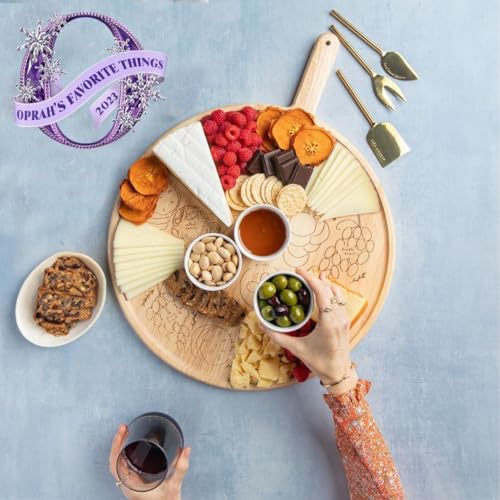 Sophistiplate Charcuterie Board with Placement Guide - Best Gift for Housewarming & Foodies - Easy-to-Follow Visual Map Designed by Meg Quinn - Create A Pro-Level Board Arrangement - 22 x 17 - Image 3