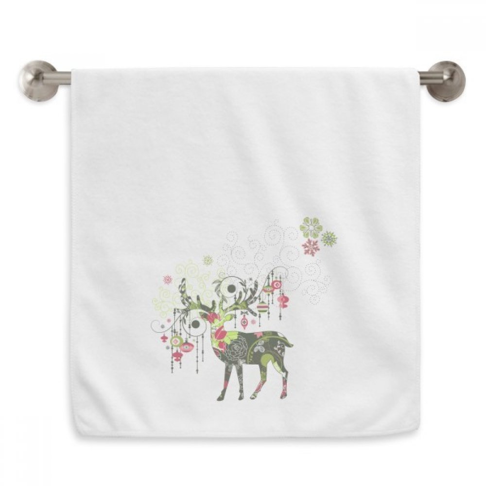 Serviette blanche flocon de neige fini les irritations cutanées grâce au tissu moelleux 13x29