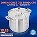 NutriChef Olla de cocina de acero inoxidable Imagen de NutriChef Olla de cocina de acero inoxidable