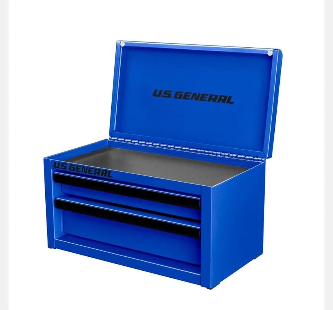 U.S. GENERAL U.S. GENERAL MINI STEEL TOOLBOX, 2 Drawers with