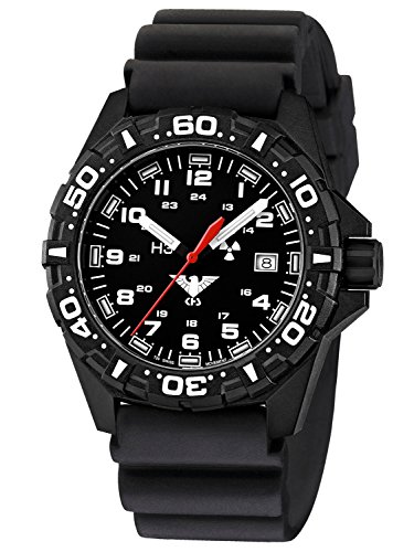 Preisvergleich Produktbild KHS Herrenuhr Reaper mit Taucherband Schwarz RE.DB