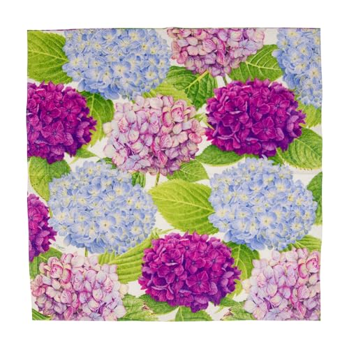 Caspari 4070253 Hydrangea Garden Cocktail Napkin thumb #5