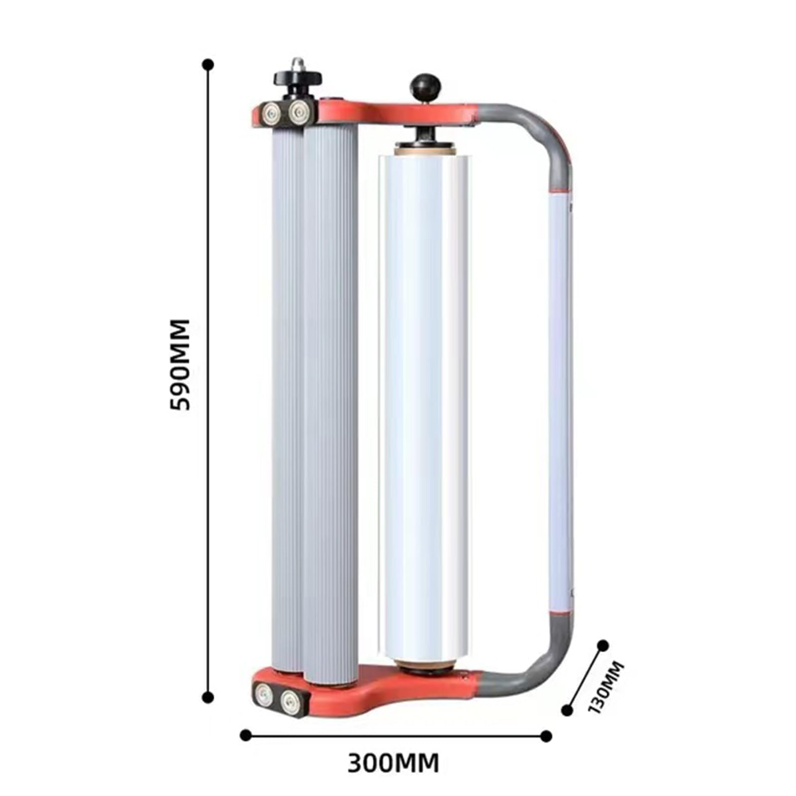 Distributeur de film étirable portable, poignée ergonomique à tension réglable, emballage manuel pour le déménagement, l'emballage et l'expédition d'entrepôt
