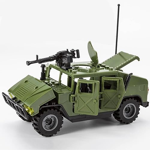 Miniatura 3 de ENHANA Modelos del ejército bloque de construcción de vehículos militares juguete de construcción para niños de 6, 7, 8, 9, 10, 11, 12 +, ladrillo