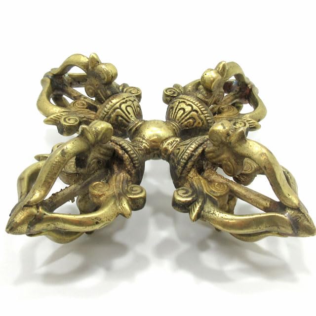 ◆チベット密教法具　法螺貝（シャンカ）羯磨（カツマ） M1 ◇チベット密教法具 法螺貝（シャンカ）羯磨（カツマ)-3