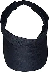 Viseira Esportiva Ajustável Unisex Fitness Corrida Caminhada Praia Verão - Preto