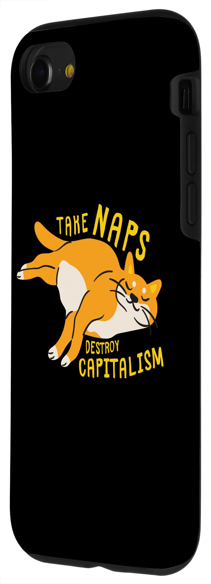 Take Naps, Destroy Capitalism - Funny Communist Cat Case for iPhone SE (2020) / 7 / 8 - Image 2