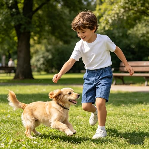 Image of Boy Shorts Kids Stretch School Uniform Clothes Flat Front Dress Casual Shorts with Pockets for Summer