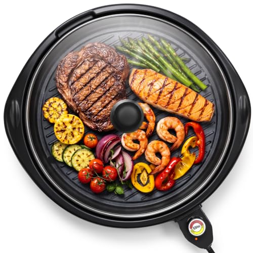 Elite Gourmet EMG-980BX Round Indoor Grill