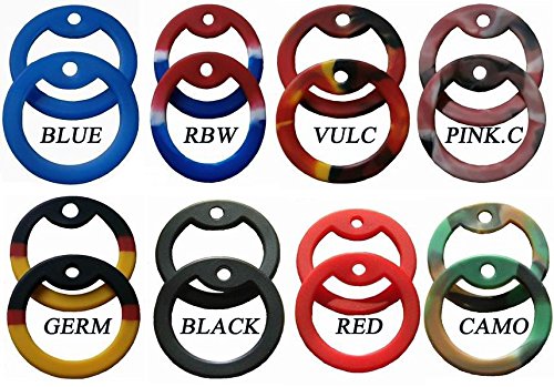 ANDREW'S E-STORE Original-DogTags: Militärische Erkennungsmarken (Dogtags) - 2 Stück Edelstahl, 2 x schwarze Gummi-Schalldämpfer, 1 x lange & 1 x kurze Kette