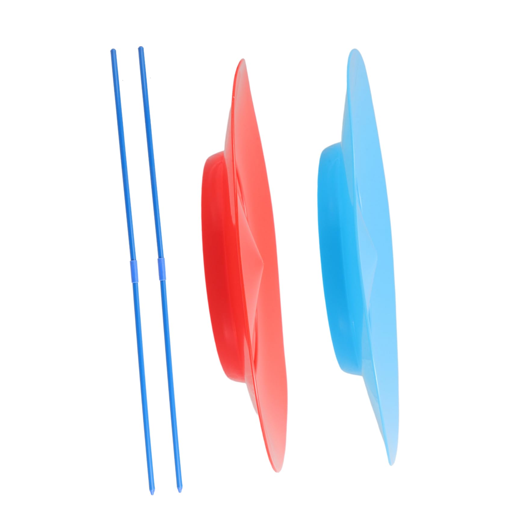 Gogogmee Circus Trick Plates Juggling Sticks 2pcs Set Soft Spinning Toys Juggling Ball Toy for Boys and Girls Adults