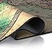 immagine 6CSL – Tappetino per Mouse Oversize 900x400mm – Mousepad XXL con Stampa - Tappeto Extralarge – per precisione + velocità – per Mouse e Tastiera - Old Map