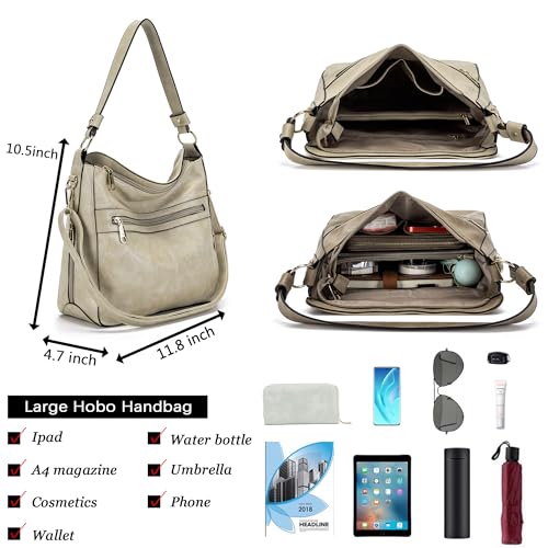 Image of Purses For Women Handbags And Wallet Set Large Hobo Crossbody Bag Ladies Purse Totes 4 PCS | And Wallet Set