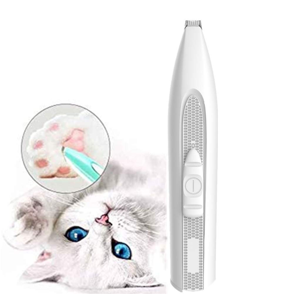 Maquina Cortar Pelo Perros Maquina De Cortar Pelo para Perros Cortaúñas de Aseo para Perros sin Cable Cortaúñas de Aseo para Perros de bajo Ruido White,Battery