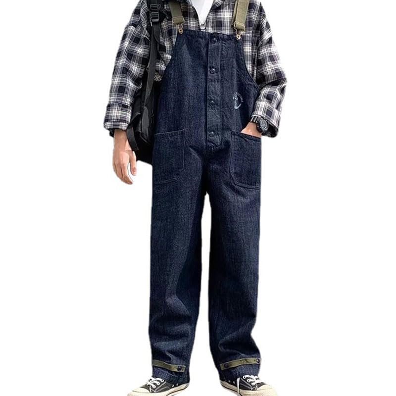 アメリカンレトロ 海軍デッキ オーバーオール デニム  ユニセックス 作業服 アメリカンレトロ海軍デッキオーバーオール デニム – streofit