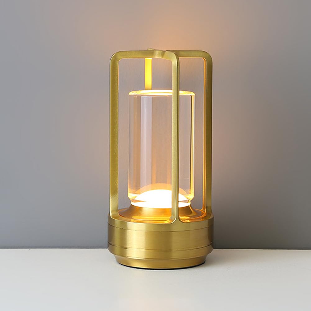 Ściemniana dotykowa lampa stołowa, wszechstronna lampka nocna do sypialni i użytku na zewnątrz, regulowana jasność, nowoczesny design, idealna do każdego wystroju domu