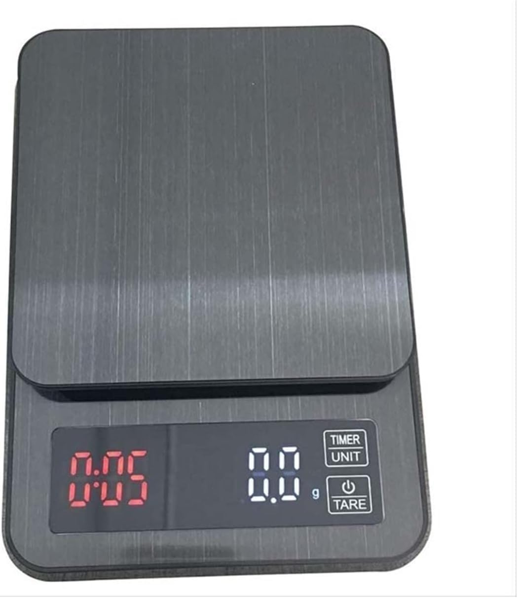 Báscula de cocina para alimentos, gramos y onzas digitales para pérdida de peso, hornear, cocinar, keto y preparación de comidas, acero inoxidable 304