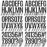520 PCS Letter Stickers 30 Sheet Large Mailbox Numbers and Letters,Self-Adhesive Vinyl Waterproof Alphabet Stickers for Mailbox Window Door Sign Car Poster Bulletin Board Classroom Decor(Black,3 Inch)