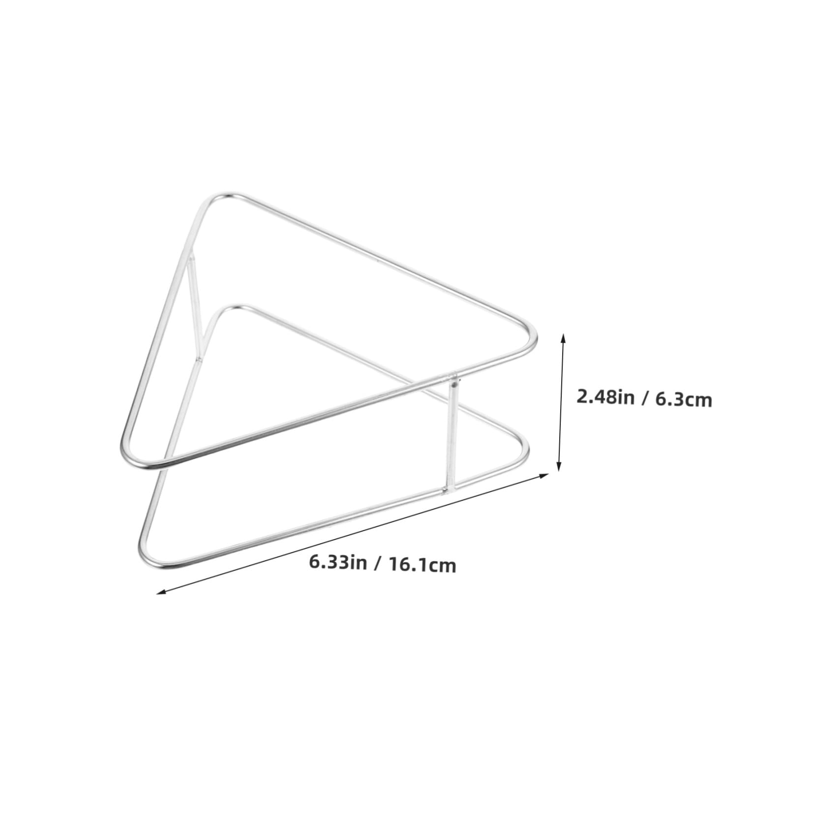 Unomor Efficient Coaster Organization Triangle Coaster Holder Metal Plate Rack Stand Space-Saving for Kitchen Home