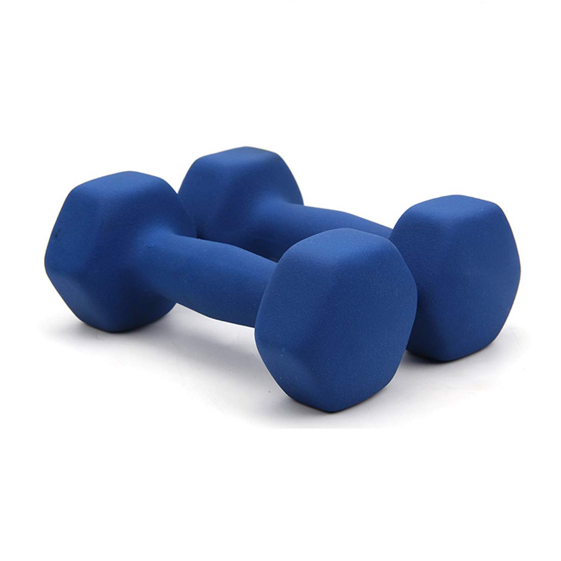 Hex Rubber Kurzhanteln für Frauen und Männer, Gusseisen Farbe Hanteln Gewicht Set, Gewichte Fitness Home Gym Übung Langhantelset, 1 kg / 1,5 kg / 2kg / 3kg / 4kg / 5kg (1 Paar),Blau,1.5kg*2