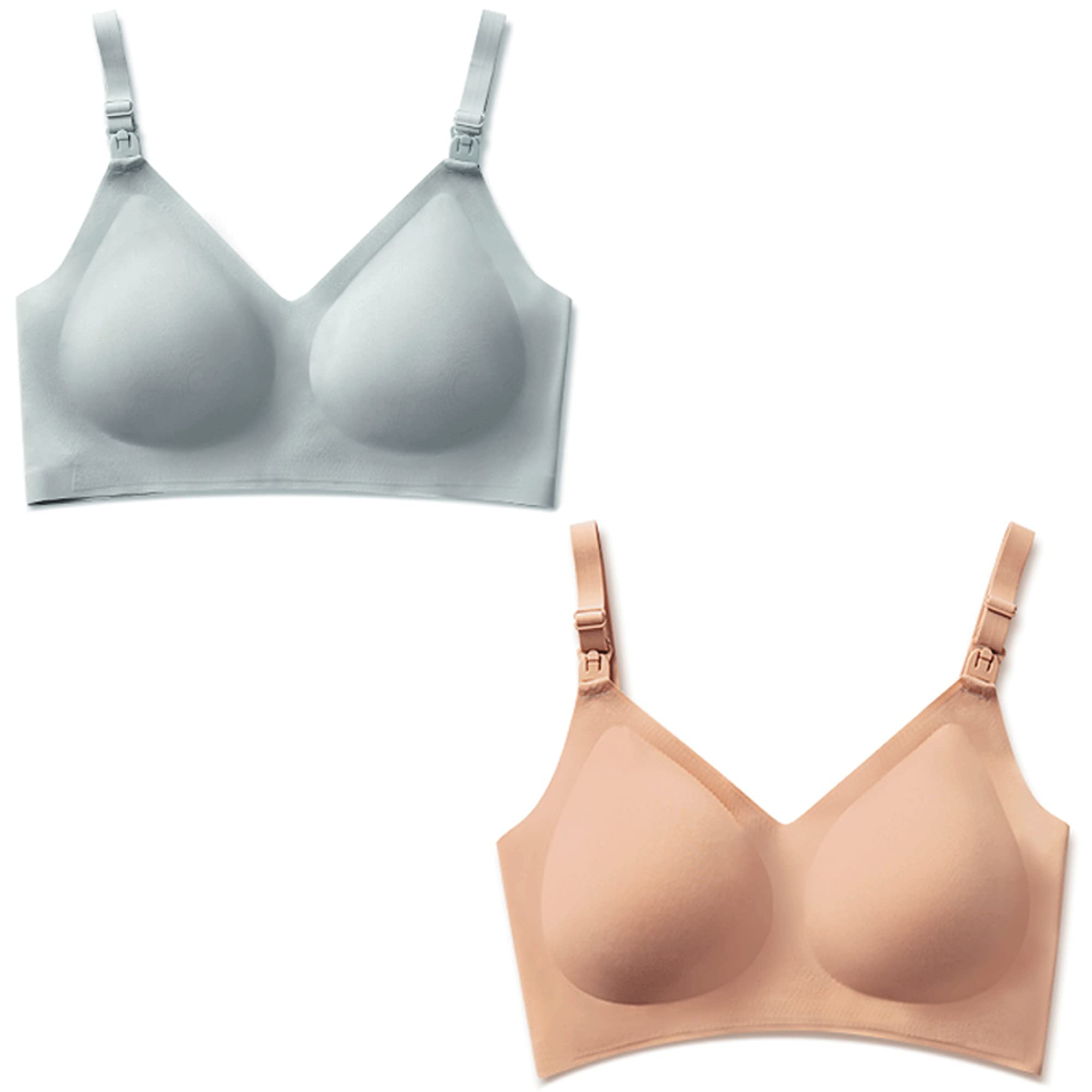 Soutien-gorge d'allaitement push-up sans armature pour soulager la poitrine lot de 2 B