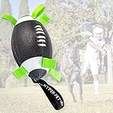 Hyper Pet The Original Quality Grab Tabs Dog Football Dog Ball (Indoor-Outdoor Interactive Dog Toy Dog Balls with Easy Grab Tabs) Fun Dog Tug Toy and Dog Ball - Football 7'