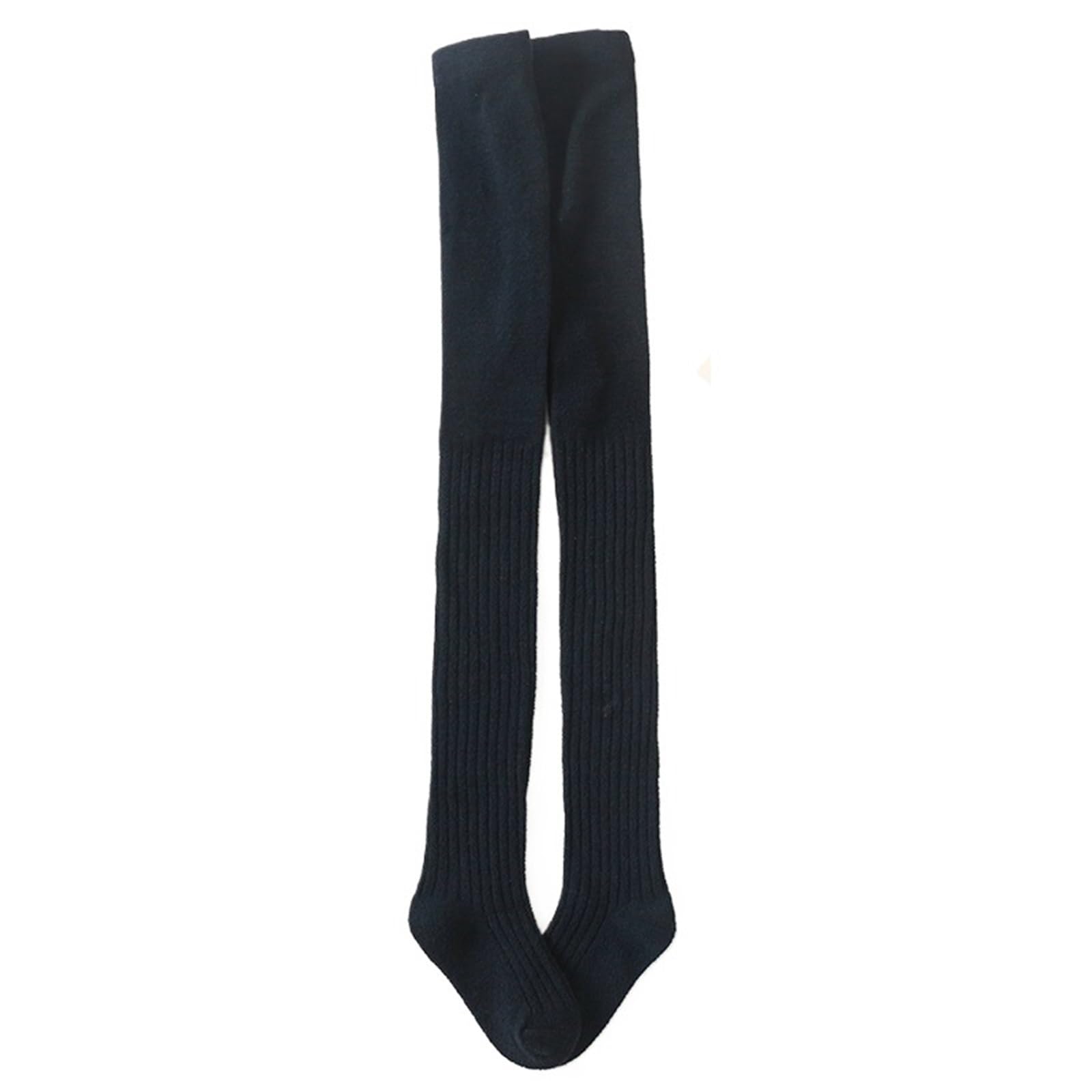 Medias de invierno cálidas de forro polar coral for niña, medias suaves y cómodas for niños de 1 a 7 años(Black,12 to 24 M)