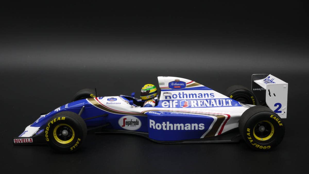 Amazon.co.jp: 1:18 ウィリアムズ FW16 ラストレース A.セナ #2 