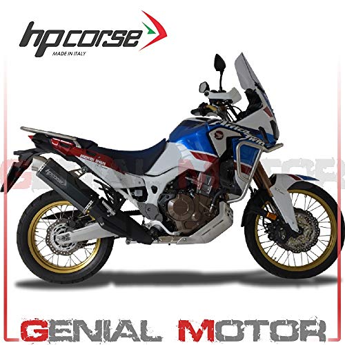 HO4TR1022B-AB Tubo De Escape Hp Corse 4Track Negro Crf 1000 L Africa Twin 2017 17