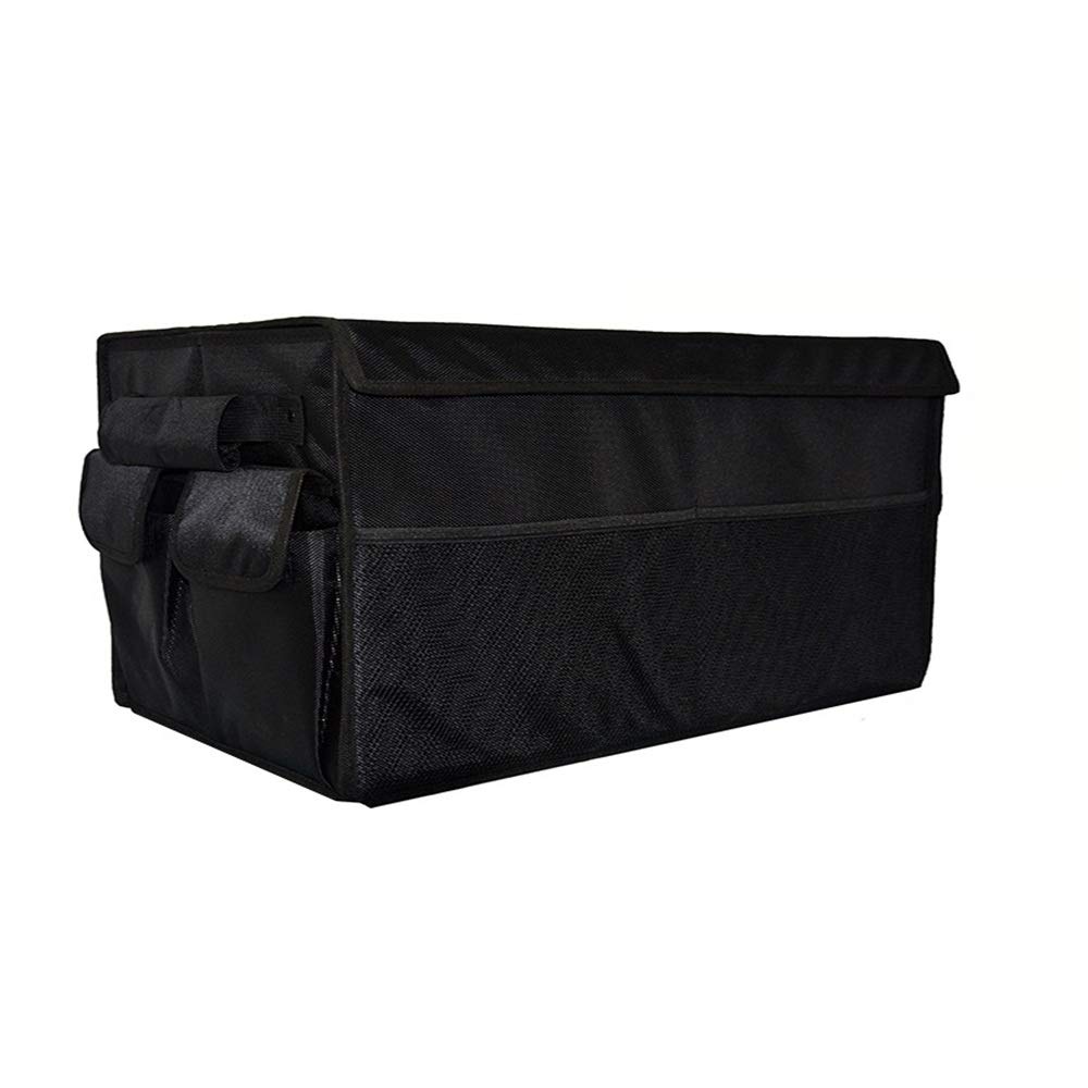 Car Organiser Storage Box Trunk Organizer For Car SUV Truck Van Storage Organizers Best For Auto Accessories In Bed Interior Collapsible Vehicle Caddy Large Box Tote Compartment Heavy Duty For Grocery