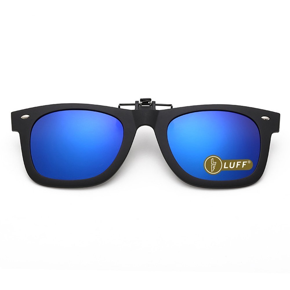 LUFF Polarisation Clip-On Okulary przeciwsłoneczne unisex eleganckie i wygodne Clips Flip Myopic okulary przeciwsłoneczne do aktywności na świeżym powietrzu/jazdy na rowerze