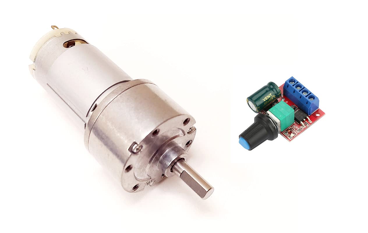 Buy ERH India 12v DC Gear Motor 12V 2001000 RPM Johnson Geared Motor