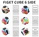 Yeefunjoy 3PCS Fidget Toys Set, Anti-Stress Würfel Cube Spielzeug, Fidget Pad Controller, Flippy Chain, Stressaubbau Nervösität Anti Angst, Party Weihnachten Geburtstagsgeschenk Kinder Erwachsene