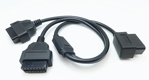WISDOMHOOD OBD2 16pin 1pcs Male to 2pcs Female Splitter Cable (1)