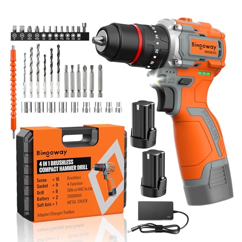 50N.m Brushless 4-Function Drill